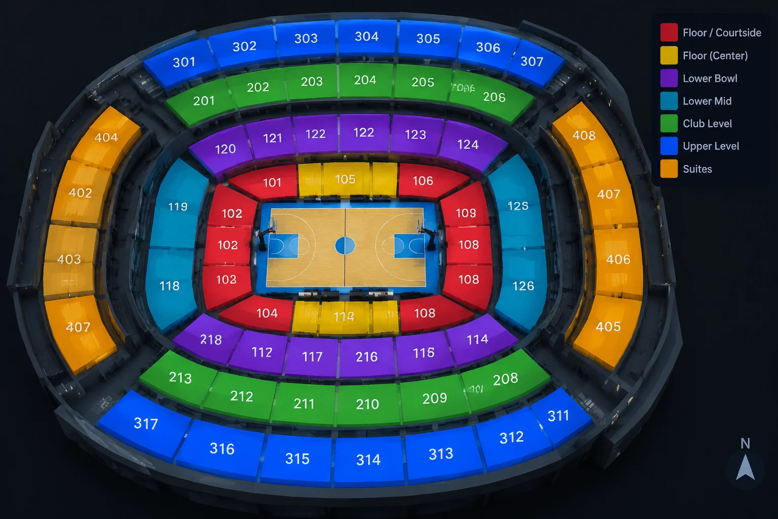 Plans de Salle de l'Accor Arena Publiés
